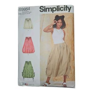 Simplicity Sewing Pattern S9954 Skirt -  Size: H5 (6-14)